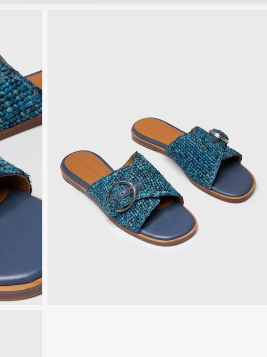 Clergerie Blue Slides - Size 8 - Picture 2 of 9